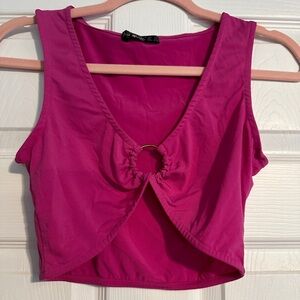 Pink crop tank!